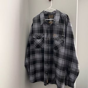 Dixxon Flannel men’s 4XL Adamantium Button down flannel